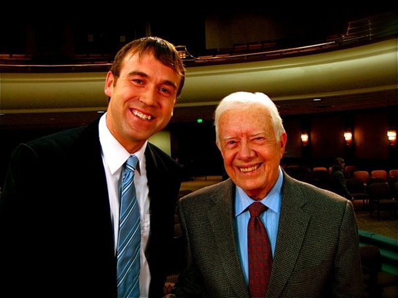 Michael Trainer with President Jimmy Carter